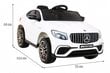 Ühekohaline elektriauto lastele Mercedes Benz GLC63S, valge цена и информация | Laste elektriautod | kaup24.ee