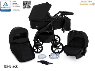 Universaalne jalutuskäru 3 in 1 Boston Travel System, must цена и информация | Коляски | kaup24.ee