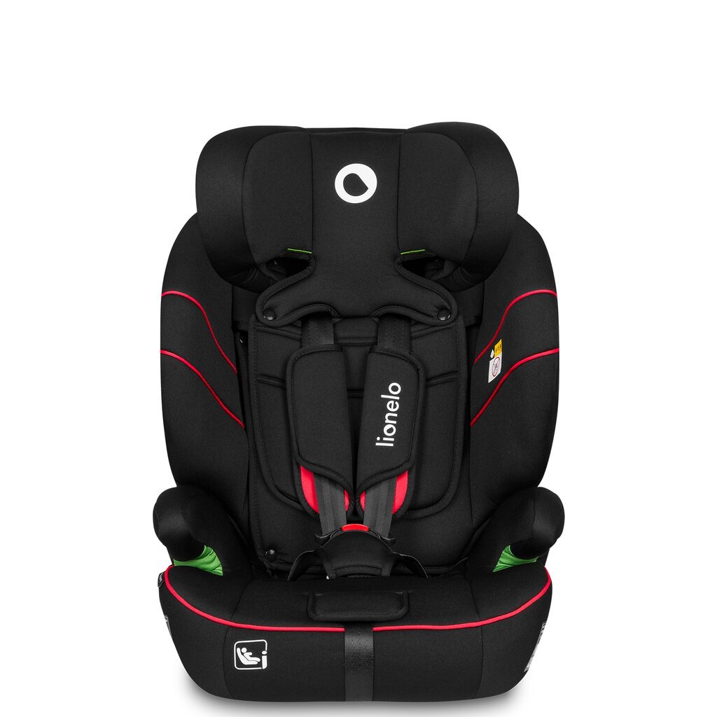 Turvatool Lionelo Levi i-Size, 9-36 kg, Sporty Black цена и информация | Turvatoolid | kaup24.ee