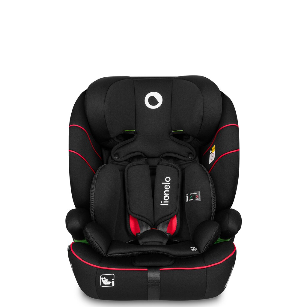 Turvatool Lionelo Levi i-Size, 9-36 kg, Sporty Black hind ja info | Turvatoolid | kaup24.ee