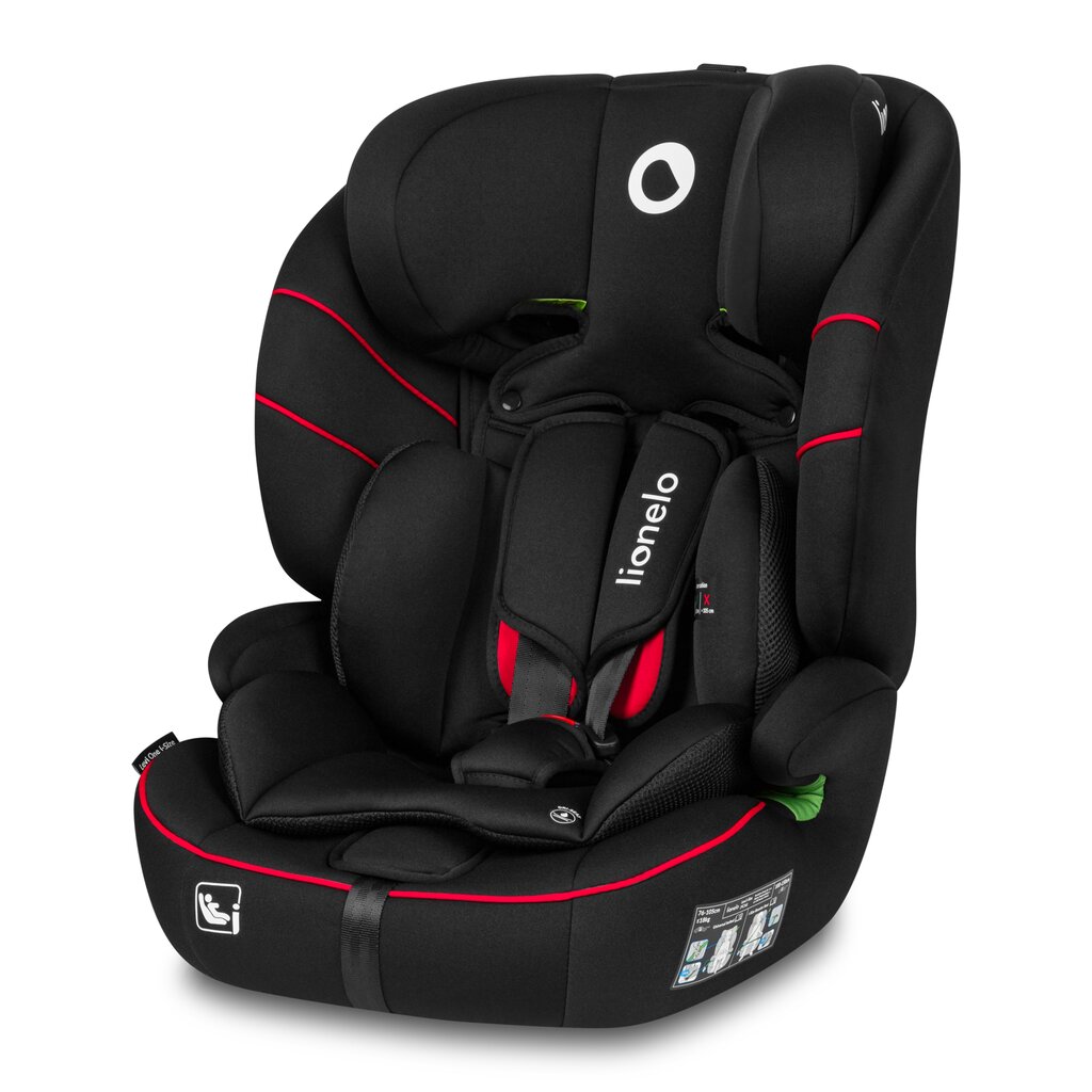 Turvatool Lionelo Levi i-Size, 9-36 kg, Sporty Black hind ja info | Turvatoolid | kaup24.ee