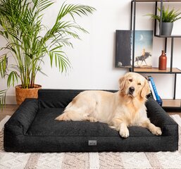 Лежак для домашних животных Doggy Glamour, разные размеры, черный цвет цена и информация | Лежаки, домики | kaup24.ee