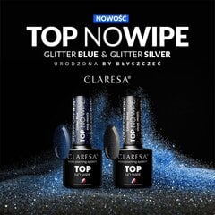 CLARESA Top No Wipe 5g Glitter Silver цена и информация | Лаки для ногтей, укрепители для ногтей | kaup24.ee