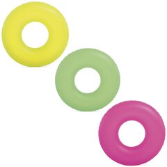 Неоновый круг для купания, Ø 91 см, желтый цена и информация | Надувные и пляжные товары | kaup24.ee