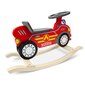 Puidust kiikuv tuletõrjeauto, punane цена и информация | Imikute mänguasjad | kaup24.ee