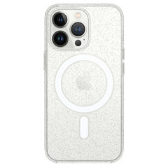 Прозрачный магсиликоновый чехол TEL PROTECT для Iphone 15 Pro Max с блестками цена и информация | Чехлы для телефонов | kaup24.ee