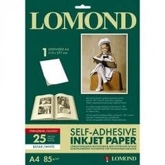 Kleebiste kleeppaber Lomond Self Adhesive Inkjet Photo Paper, läikiv, A4, 25 lehte hind ja info | Vihikud, märkmikud ja paberikaubad | kaup24.ee