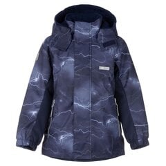 Lenne parka lastele 80 g Wald 24224*2225, tumesinine/valge 4741593513732 hind ja info | Poiste joped | kaup24.ee