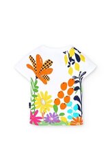 T-särk tüdrukutele Boboli 408158, valge цена и информация | Рубашки для девочек | kaup24.ee