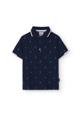 Рубашка-поло для мальчиков Boboli 738402*9358, синий 8445470388166 цена и информация | Рубашки для мальчиков | kaup24.ee