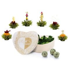 Набор расцветающих чаев в деревянной коробке Зеленый, 6 шт. цена и информация | Чай | kaup24.ee
