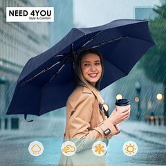 Automaatne vihmavari Need 4You, sinine hind ja info | Naiste vihmavarjud | kaup24.ee