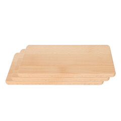 3 деревянные разделочные доски маленькие, 24x15 см цена и информация | Разделочные доски | kaup24.ee