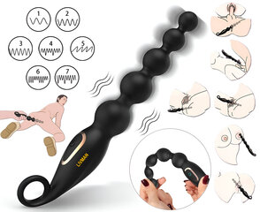 Vibreeriv anaalse tagumik LIVMAN MMA-009 5 kuuli ja 7 vibratsioonirežiimiga hind ja info | Anaallelud | kaup24.ee