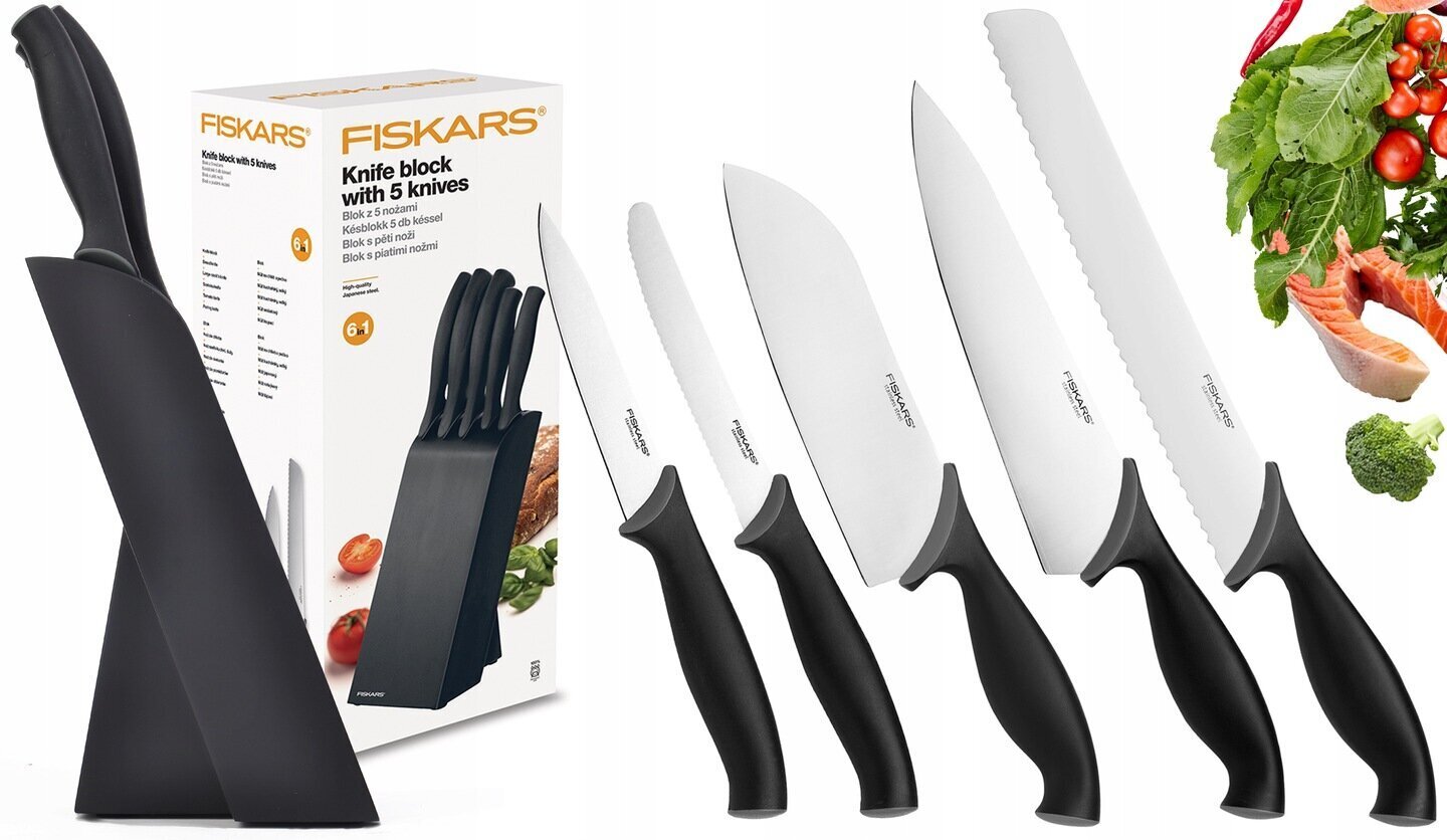 Fiskars kontrollnugade komplekt, 5 tk hind ja info | Noad ja tarvikud | kaup24.ee