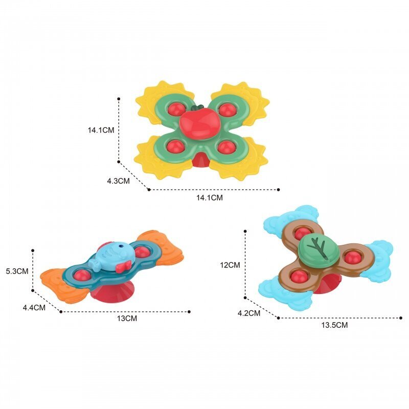 Hariv sensoorne mänguasi Woopie Spiner 3in1 цена и информация | Lauamängud ja mõistatused | kaup24.ee