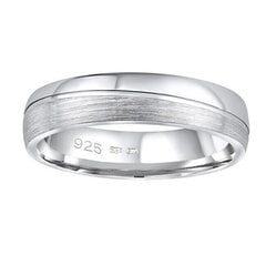 Silvego Обручальное серебряное кольцо Glamis для мужчин и женщин QRD8453M цена и информация | Кольца | kaup24.ee
