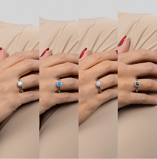 Tsirkooniga hõbesõrmus naistele Brilio Silver RI056WB hind ja info | Sõrmused | kaup24.ee