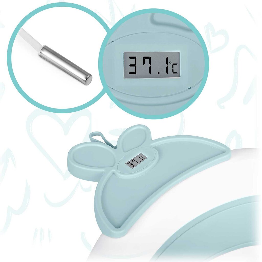 Beebivann koos termomeetriga, valge цена и информация | Vannitooted | kaup24.ee