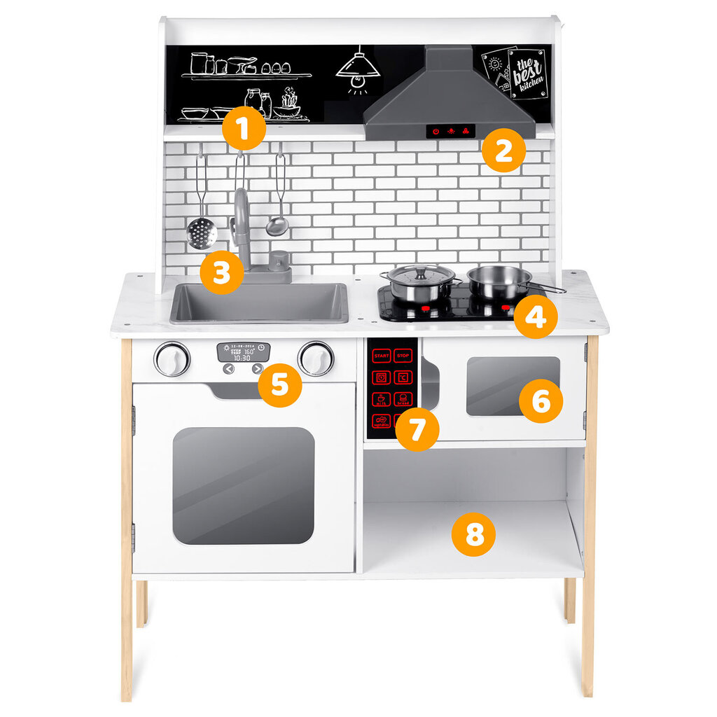 Puidust lasteköök, 95 x 70 x 29,5 cm. hind ja info | Tüdrukute mänguasjad | kaup24.ee