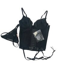 Комплект из корсета и стрингов для женщин Lieryu 2806, черный цена и информация | Сексуальное женское белье | kaup24.ee