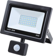 LED prožektor 30W + liikumisandur hind ja info | Taskulambid, prožektorid | kaup24.ee