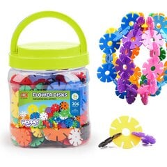 Konstruktor Woopie Flower Disks, 206 tk hind ja info | Klotsid ja konstruktorid | kaup24.ee