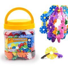 Konstruktor Woopie Flower Disks, 206 tk hind ja info | Klotsid ja konstruktorid | kaup24.ee