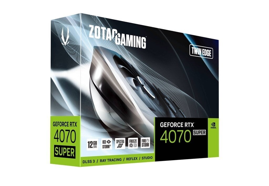 Zotac gaming GeForce RTX 4070 Super Twin Edge (ZT-D40720E-10M) hind ja info | Videokaardid (GPU) | kaup24.ee