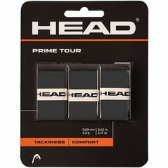 Peapael Overgrip Tenis Head Prime Tour 3Pack Must hind ja info | Juuste aksessuaarid | kaup24.ee