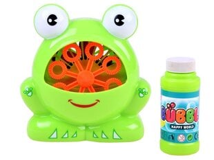 Мыльные пузыри - автомат-лягушка счастливого мира, зеленыe цена и информация | Игрушки для песка, воды, пляжа | kaup24.ee