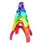 Pusle Tooky Toy Montessori Rainbow hind ja info | Klotsid ja konstruktorid | kaup24.ee