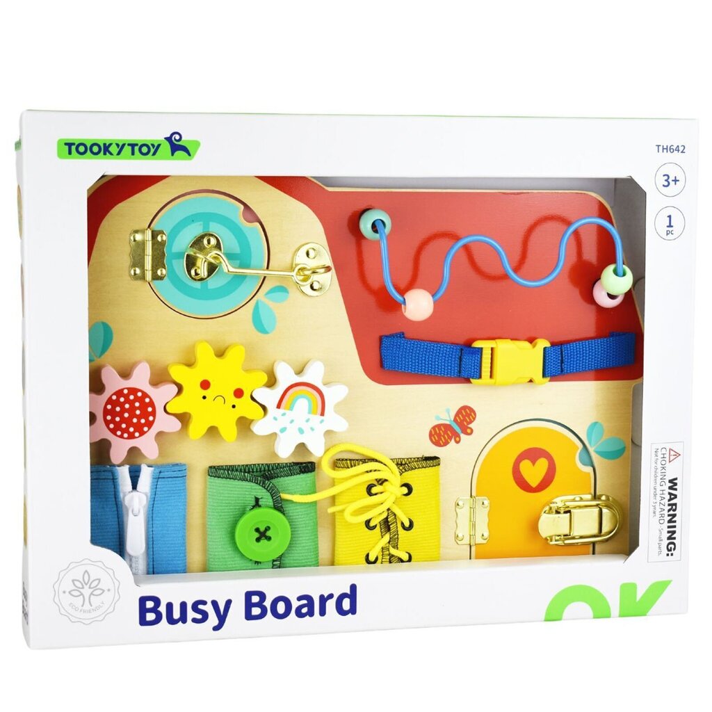 Puidust õppetahvel Tooky Toy Montessori maja hind ja info | Imikute mänguasjad | kaup24.ee