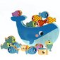 Puidust multifunktsionaalne mäng Tooky Toy Vaal ja kala, 4 ühes hind ja info | Imikute mänguasjad | kaup24.ee