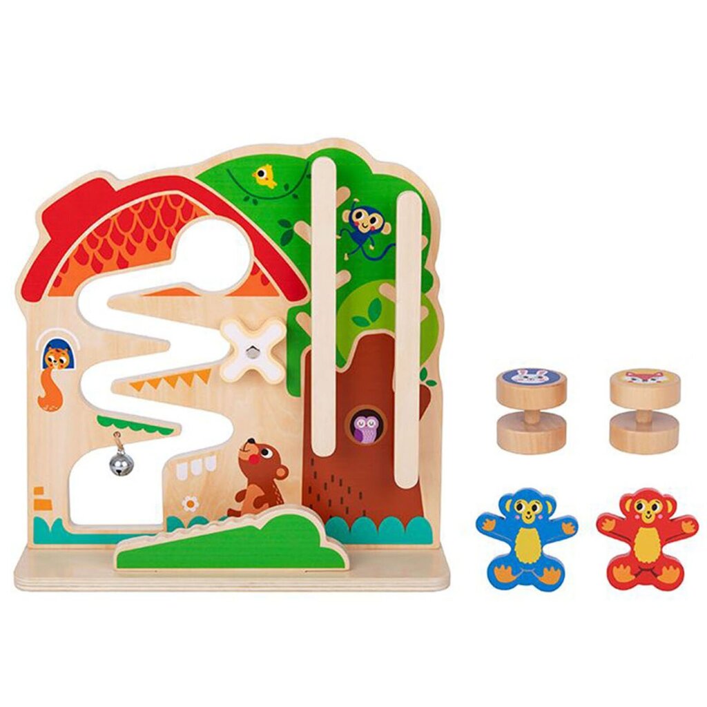 Puidust multifunktsionaalne õppetahvel Tooky Toy Montessori loomad hind ja info | Arendavad mänguasjad | kaup24.ee