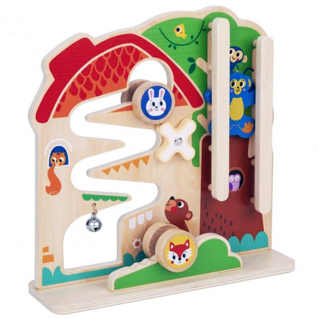Puidust multifunktsionaalne õppetahvel Tooky Toy Montessori loomad hind ja info | Arendavad mänguasjad | kaup24.ee