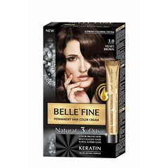 Постоянная краска Belle´Fine Nº 3.0 Каштановый (30 ml) цена и информация | Краска для волос | kaup24.ee