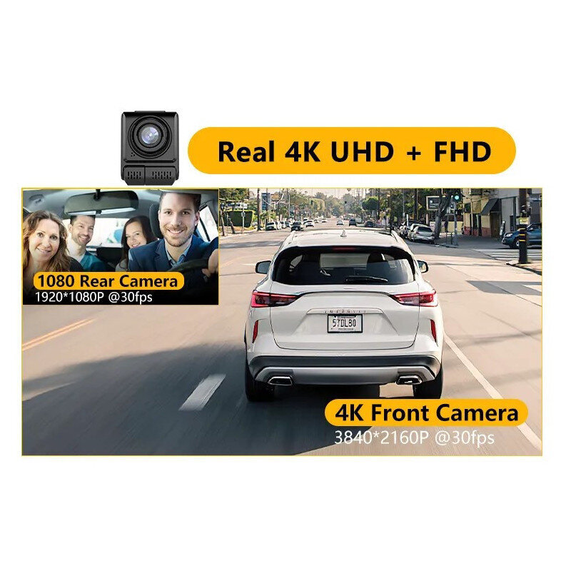 Bepocam ZD68 Auto videosalvesti 4K+1080P цена и информация | Pardakaamerad ja videosalvestid | kaup24.ee