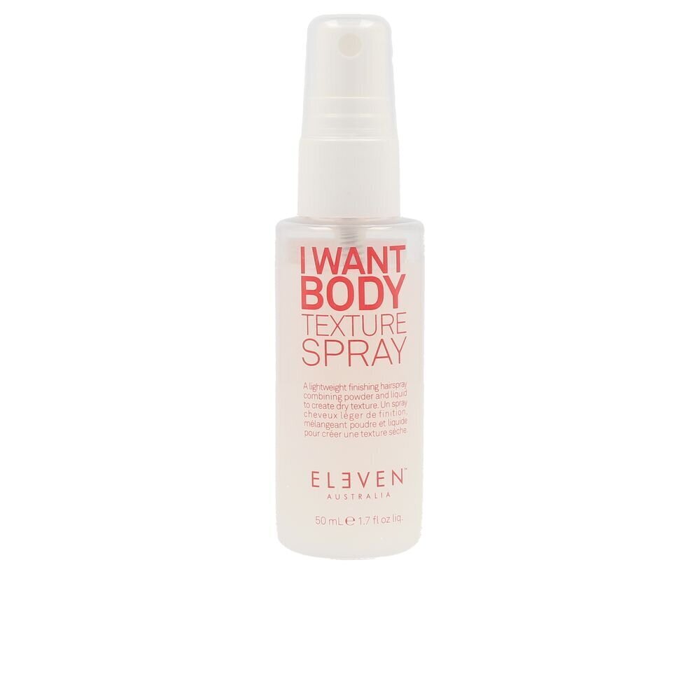 Juuste Tekstuurivahend Eleven Australia I Want Body Spray 50 ml цена и информация | Viimistlusvahendid juustele | kaup24.ee