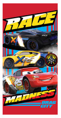 Lasterätik Disney Cars Race, 70x137 cm hind ja info | Rätikud, saunalinad | kaup24.ee
