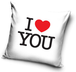 Padjakate I love you, 40x40 cm hind ja info | Originaalsed padjad, padjakatted | kaup24.ee