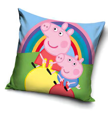 Наволочка Peppa Pig Rainbow  40x40 cm цена и информация | Оригинальные подушки, наволочки | kaup24.ee