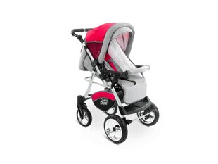 Universaalne jalutuskäru turvahälliga 3in1 Urbano Travel System, Red цена и информация | Коляски | kaup24.ee