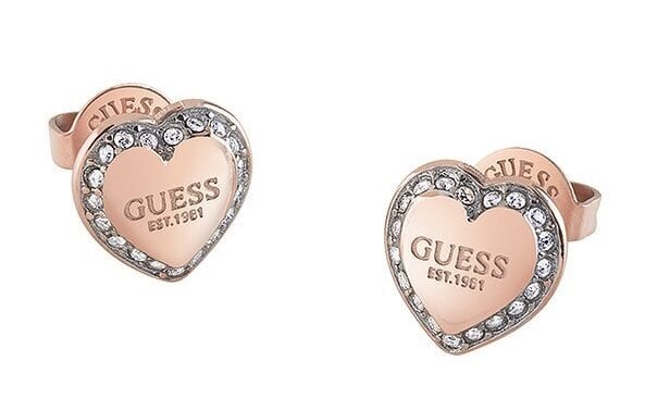 Kõrvarõngad naistele Guess Fine Heart JUBE01427JWRGT/U sGU2482 цена и информация | Kõrvarõngad | kaup24.ee