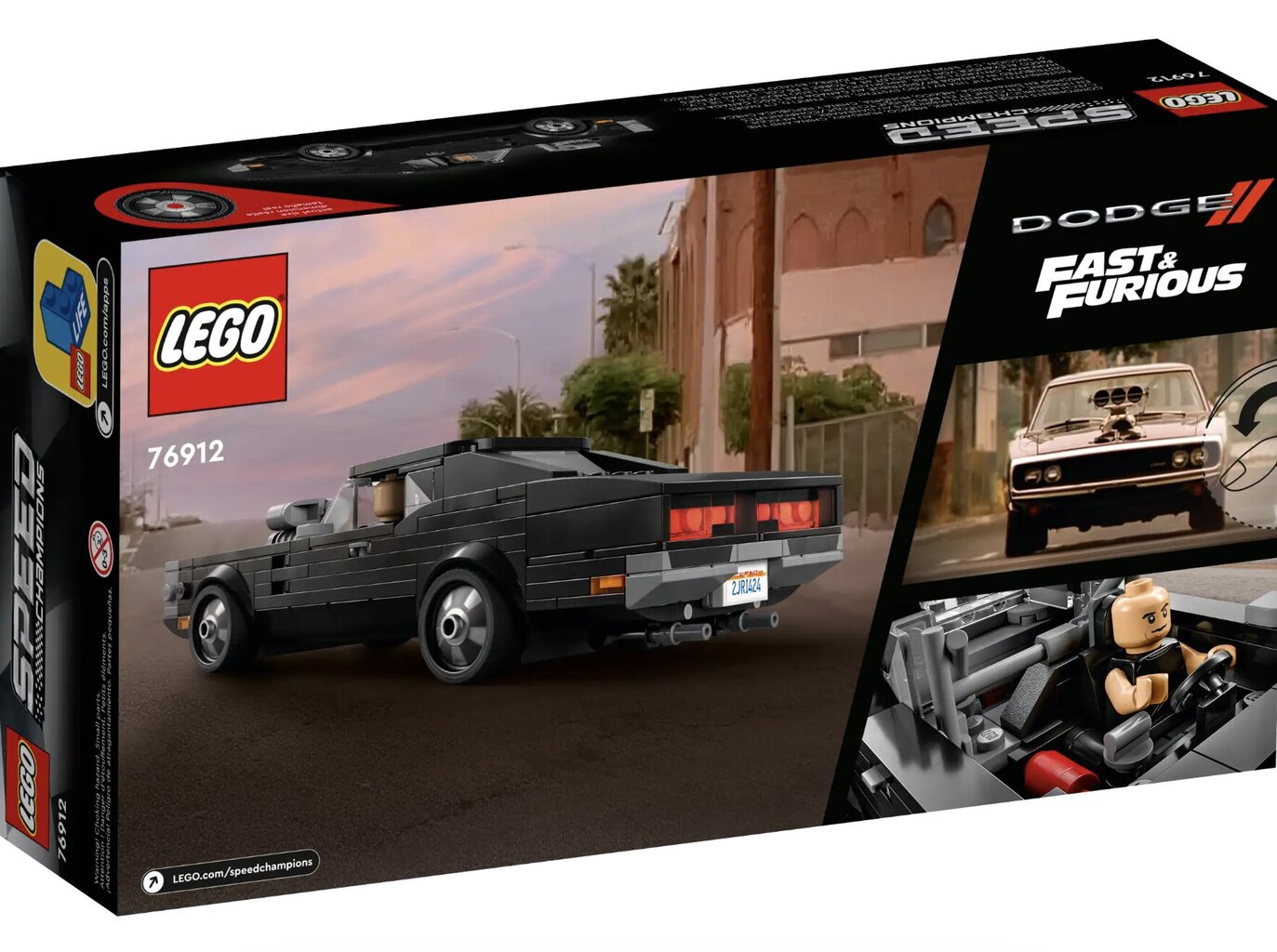 76912 LEGO® Speed Champions Fast & Furious 1970 Dodge Charger R/T цена и информация | Klotsid ja konstruktorid | kaup24.ee