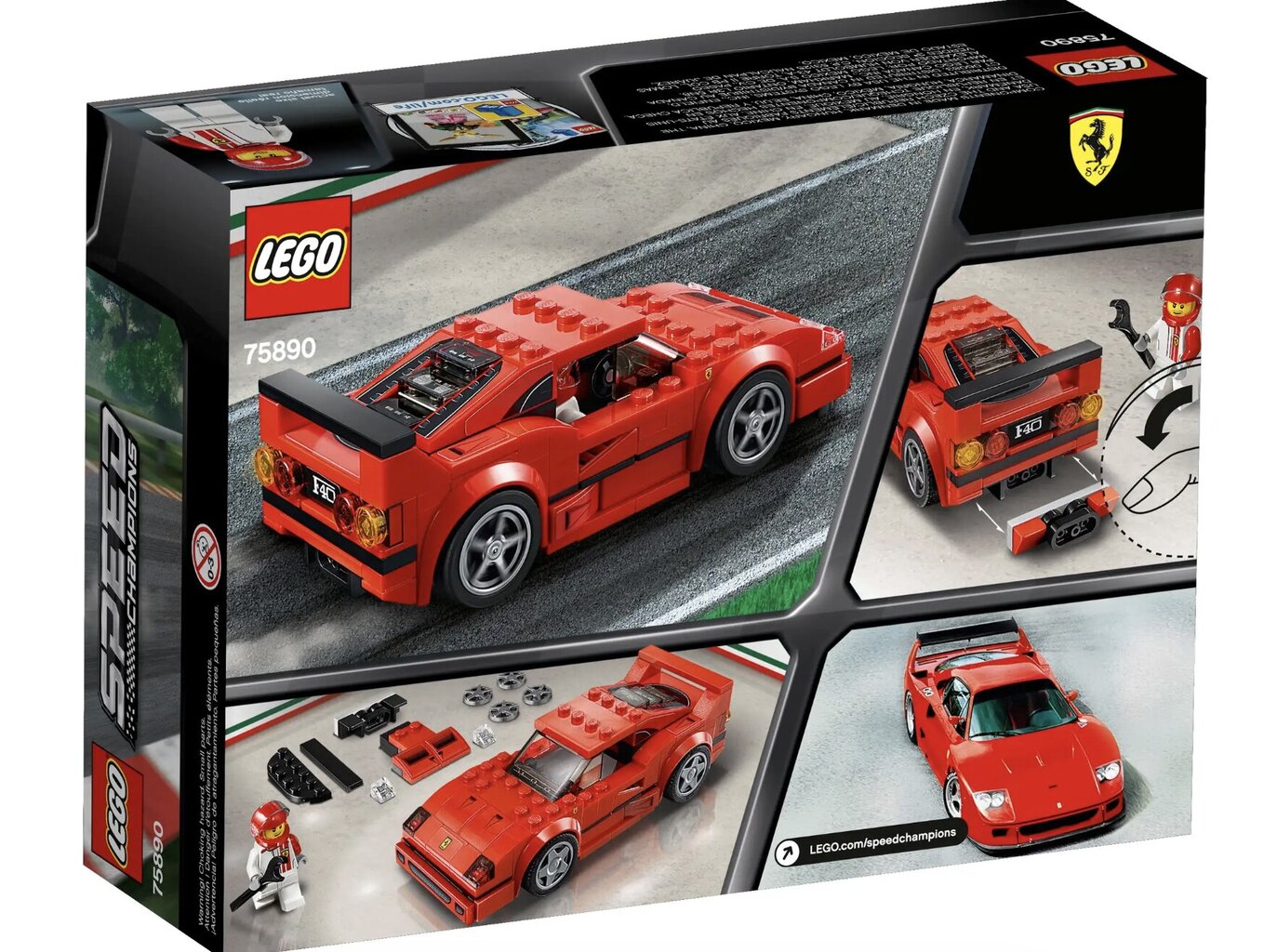 75890 LEGO® Speed ​​​​Champions Ferrari F40 Competizione hind ja info | Klotsid ja konstruktorid | kaup24.ee