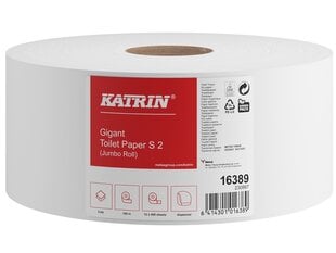 Туалетная бумага KATRIN Classic Gigant S2, рулон, 100м, 2 слоя, смешанное волокно. 1 рулон. цена и информация | Туалетная бумага, бумажные полотенца | kaup24.ee