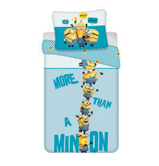 Laste voodipesukomplekt Minions Blue Bed Linen, Microfiber 140×200 cm, 70×90 cm hind ja info | Beebide ja laste voodipesu | kaup24.ee