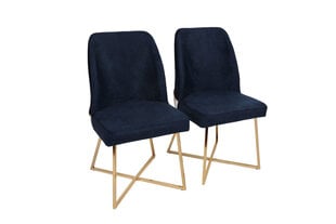 2-osaline toolide komplekt Asir, tumesinine hind ja info | Söögilaua toolid, köögitoolid | kaup24.ee