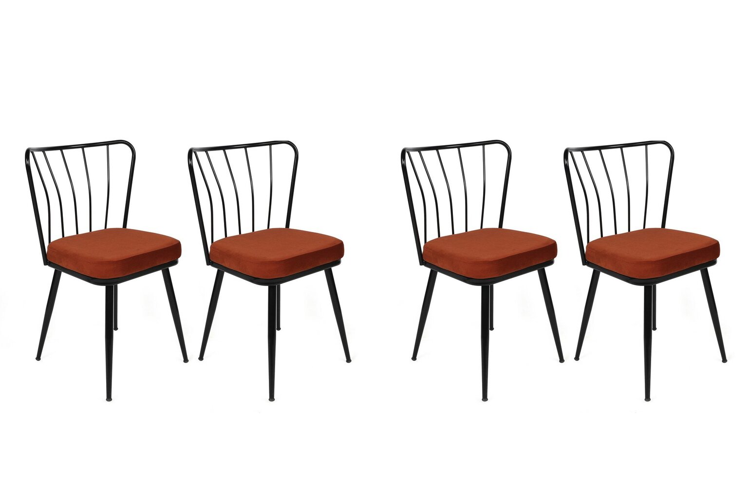 4-osaline toolide komplekt Asir, punane цена и информация | Söögitoolid, baaritoolid | kaup24.ee